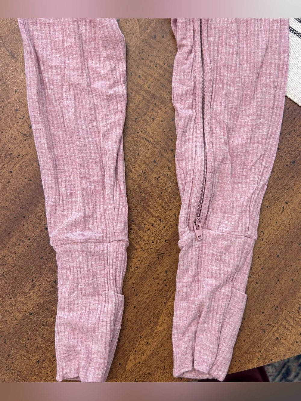 Little Sleepies Bamboo Pink Ribbed Footie PJs Toddler Girls 2T - Picture 10 of 11